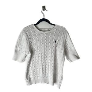 RALPH LAUREN WHITE KNIT SWEATER!
